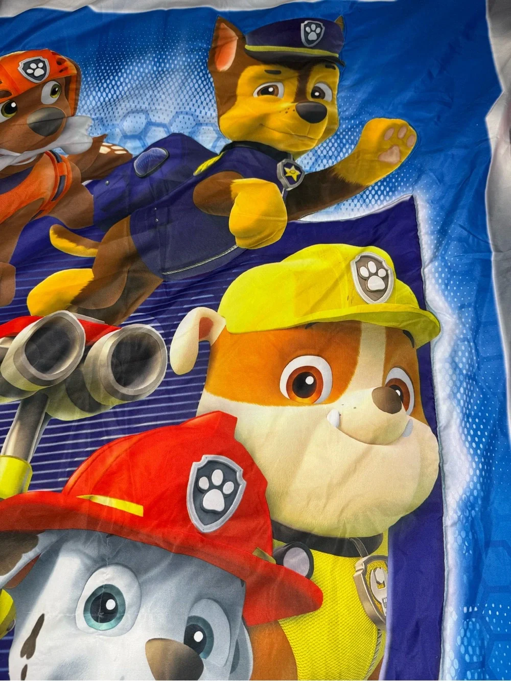 PAW PATROL Toddler Comforter Reversible Ruff Ruff Rescue Nickelodeon 2019 Chase